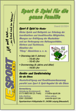 Trainingszeiten des Sport & Spiel-Angebotes bei L.E. Sport e.V.