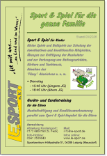 Trainingszeiten des Sport & Spiel-Angebotes bei L.E. Sport e.V.