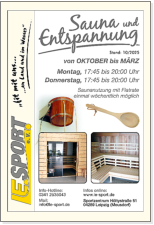 Trainingszeiten des Sport & Spiel-Angebotes bei L.E. Sport e.V.